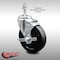 Service Caster 5 Inch SS Soft Rubber Wheel Swivel 10mm Threaded Stem Caster with Brake SCC SCC-SSTS20S514-SRS-TLB-M1015 - alternate 3
